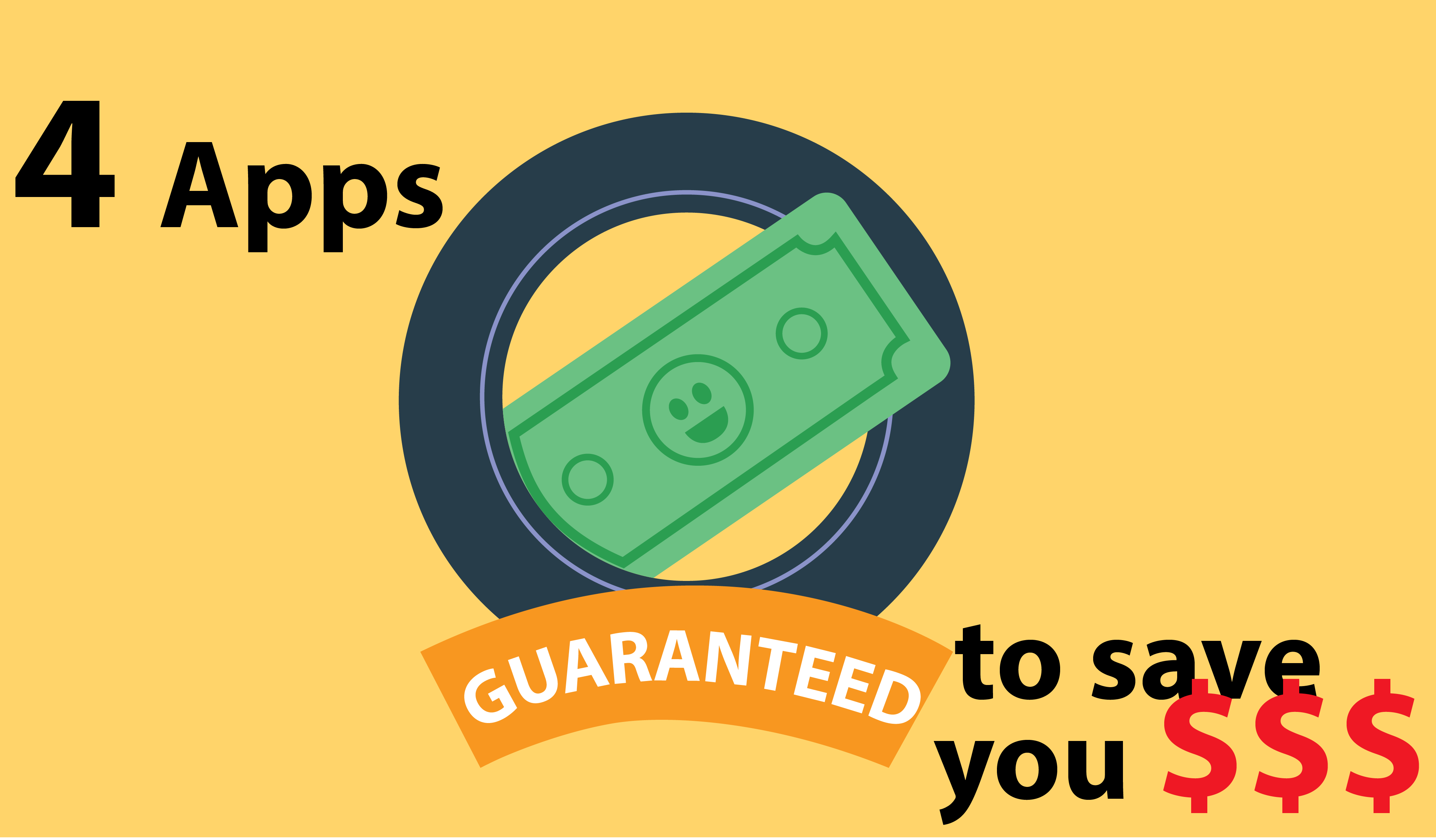 Top 4 Apps Guaranteed to save you money!