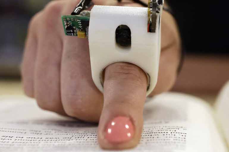 Finger Mounted Reading Device